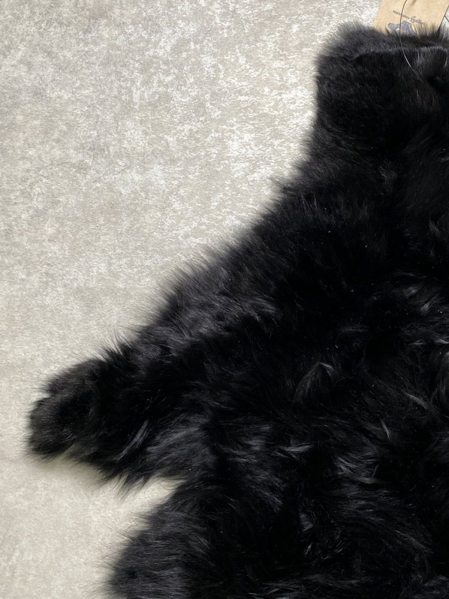 画像2: アルパカ毛皮　ブラック (2)