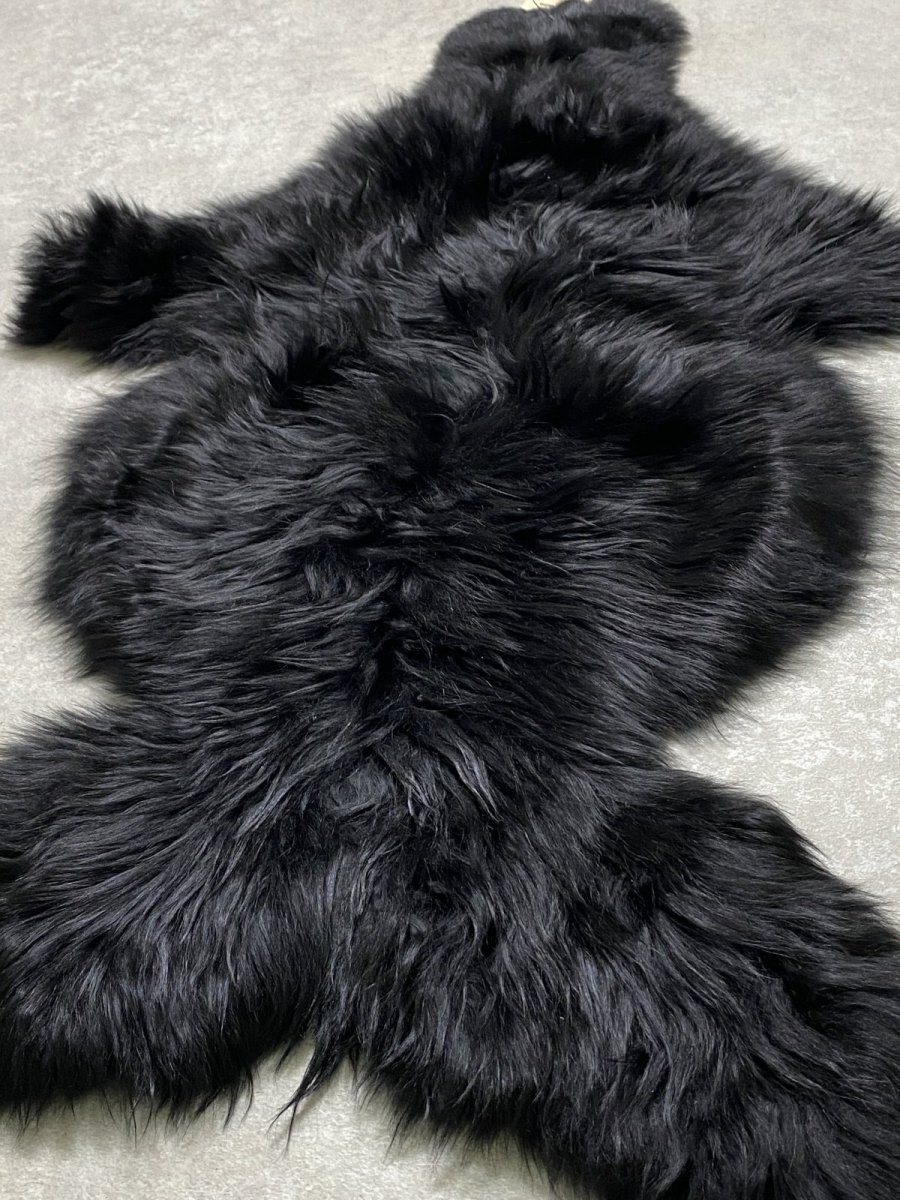 画像7: アルパカ毛皮　ブラック (7)