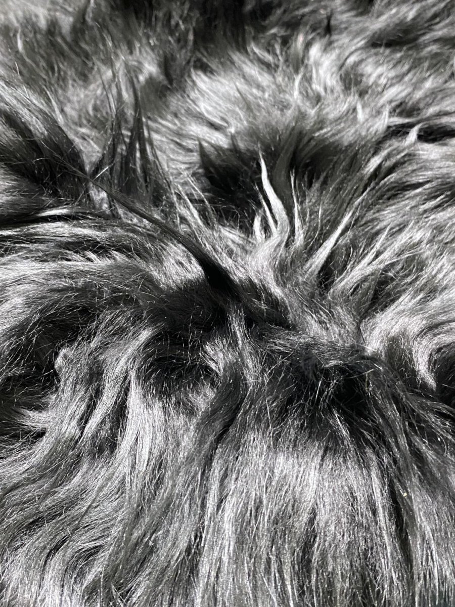 画像8: アルパカ毛皮　ブラック (8)
