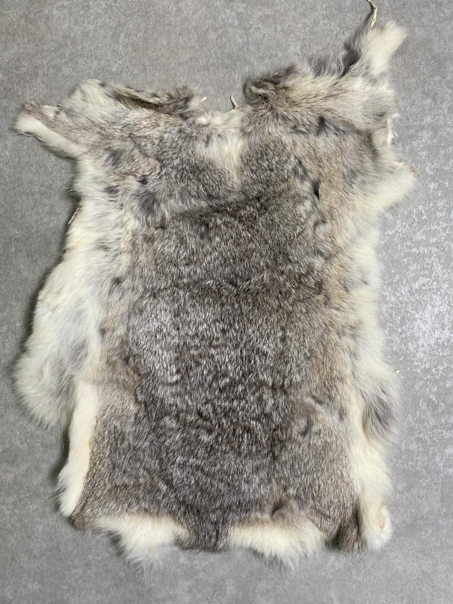 画像1: ラビットファー　チンチラ　うさぎ毛皮　Sサイズ (1)