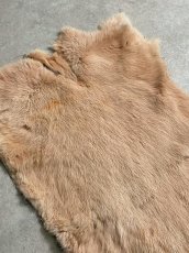 画像3: ラビットファー　ピンクベージュ　うさぎ毛皮　Lサイズ (3)