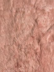 画像2: ラビットファー プレート　ピンク　うさぎ毛皮　大判 (2)