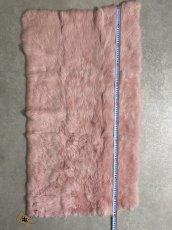 画像6: ラビットファー プレート　ピンク　うさぎ毛皮　大判 (6)