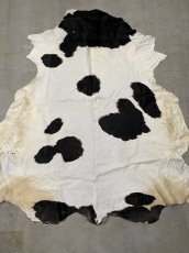 画像1: 牛  ヘアカウ　ナチュラル　ホルスタイン　毛皮　 (1)