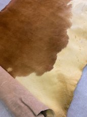 画像7: 牛 ヘアーカウ　柄あり　ベージュ×茶 (7)