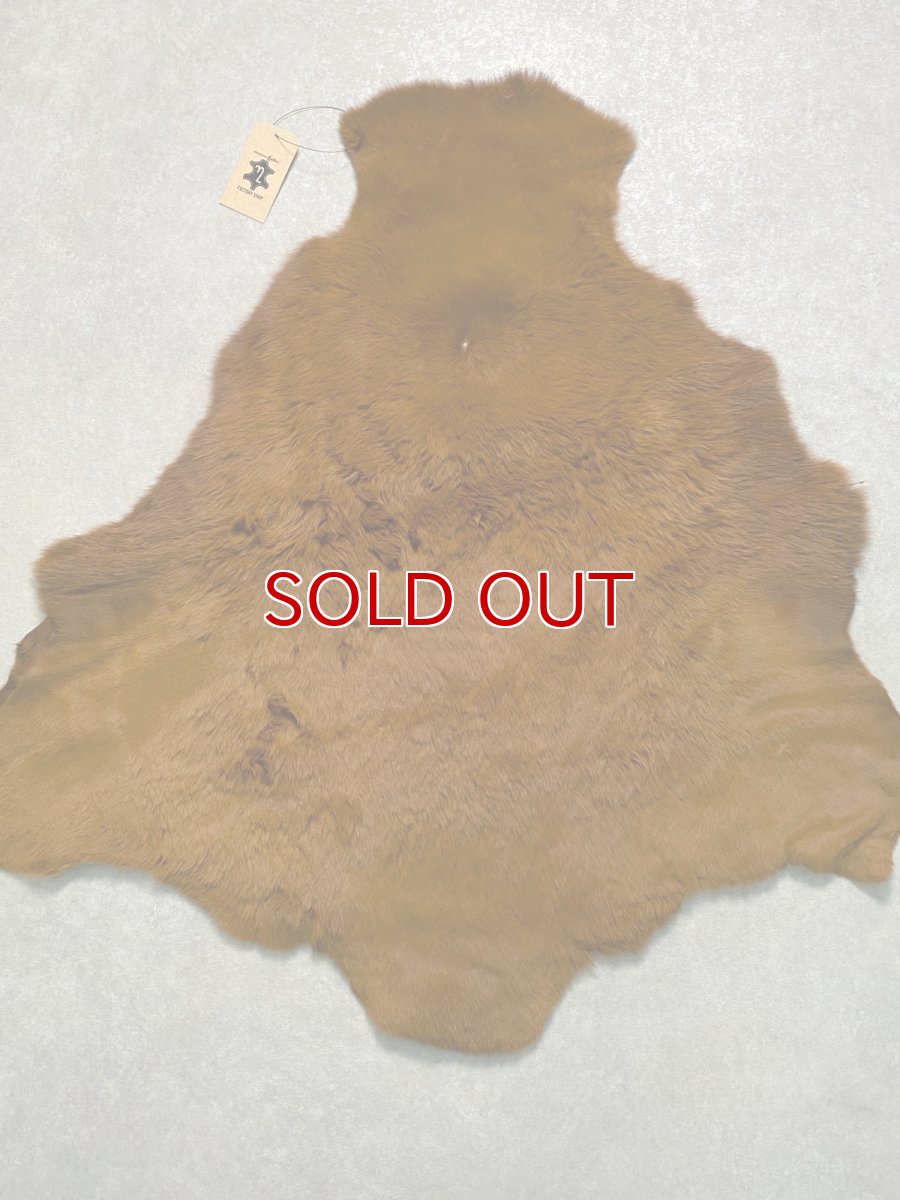 画像1: カンガルー毛皮　カンガルーヘアー　キャメル (1)