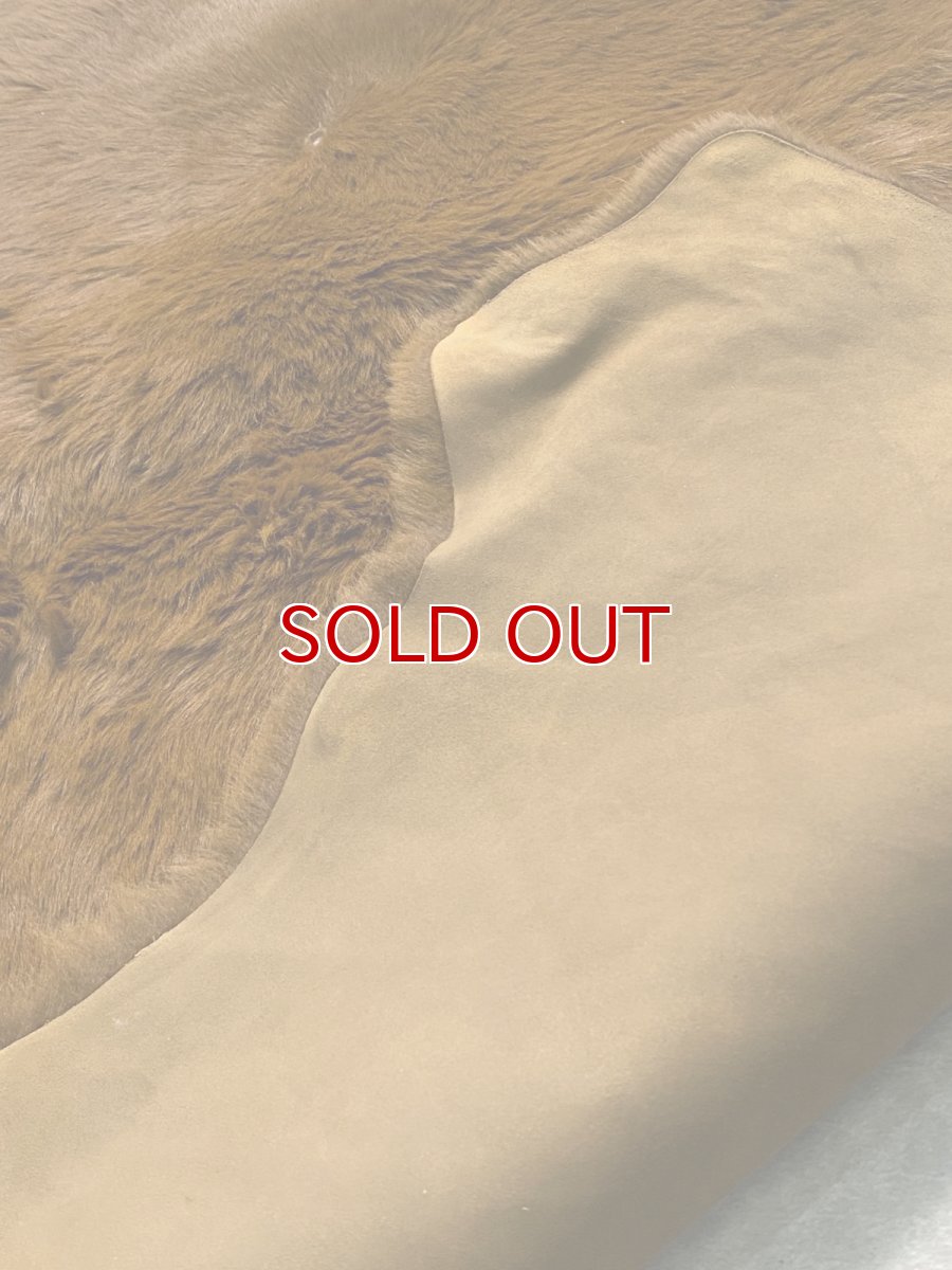 画像8: カンガルー毛皮　カンガルーヘアー　キャメル (8)