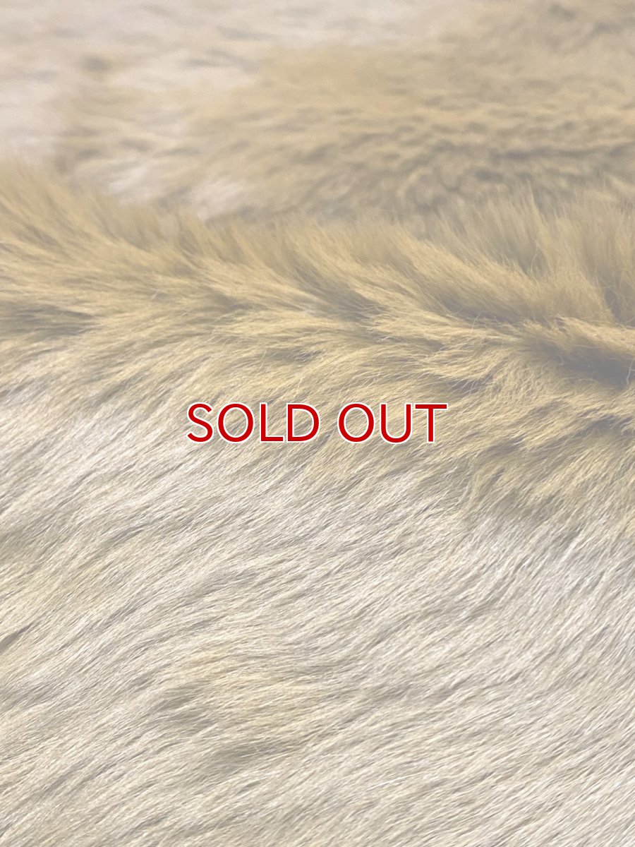 画像7: カンガルー毛皮　カンガルーヘアー　キャメル (7)