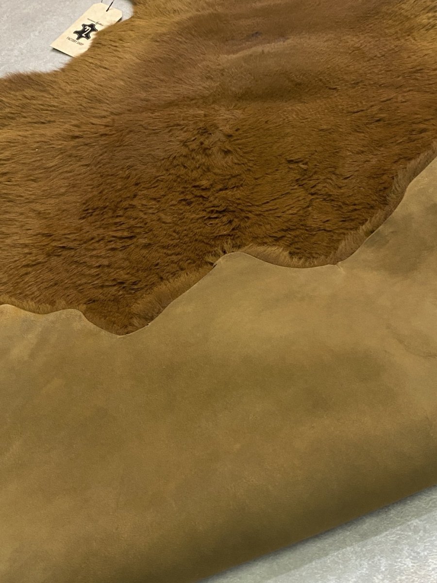 画像8: カンガルー毛皮　カンガルーヘアー　キャメル (8)