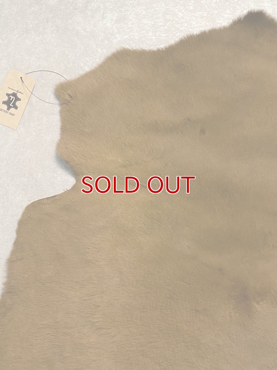 画像2: カンガルー毛皮　カンガルーヘアー　キャメル (2)