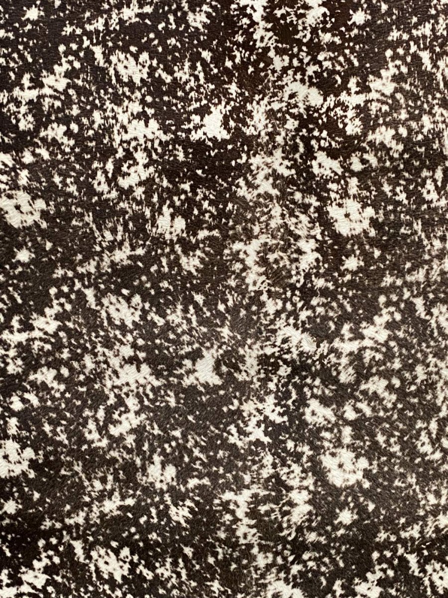 画像2: ヘアーカーフ グロードテル  白×茶 牛革 毛皮 本革 毛つき 牛カーフ毛付き (2)