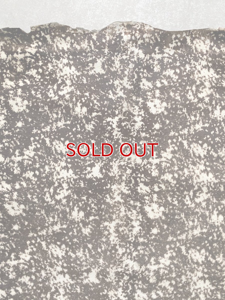 画像4: ヘアーカーフ　グロードテル  白×茶　牛革　毛皮　本革　毛つき　牛カーフ毛付き (4)