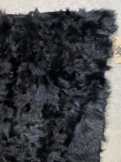 画像3: チベットラム毛皮　プレート　ブラック (3)