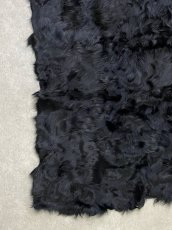 画像4: チベットラム毛皮　プレート　ブラック (4)