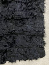 画像5: チベットラム毛皮　プレート　ブラック (5)