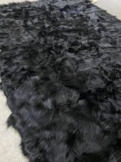 画像6: チベットラム毛皮　プレート　ブラック (6)
