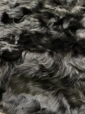 画像7: チベットラム毛皮　プレート　ブラック (7)