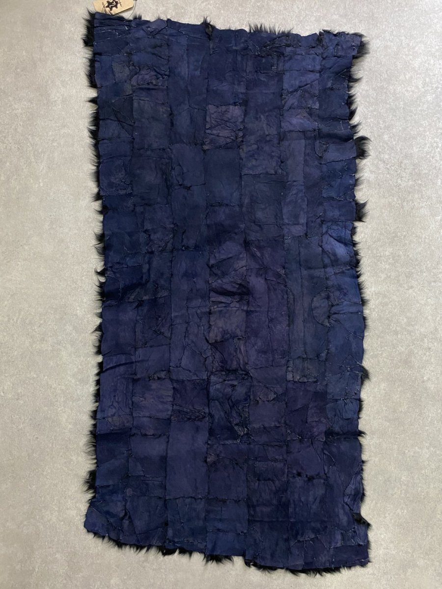 画像9: チベットラム毛皮　プレート　ブラック (9)