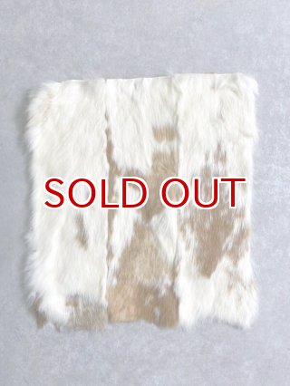 ラビットファー/うさぎ毛皮/ウサギ毛皮【革とレザークラフト革細工材料