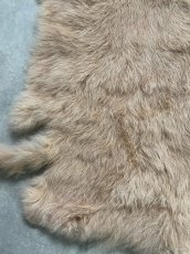 画像4: ラビットファー　ピンクベージュ　うさぎ毛皮　Lサイズ (4)