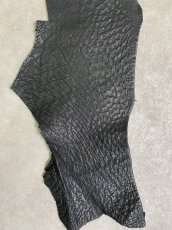画像4: オーストリッチ革ハギレ　ブラック　ダチョウ革　 (4)