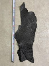 画像5: オーストリッチ革ハギレ　ブラック　ダチョウ革　 (5)