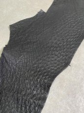 画像2: オーストリッチ革ハギレ　ブラック　ダチョウ革　 (2)