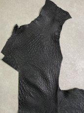 画像4: オーストリッチ革ハギレ　ブラック　ダチョウ革　 (4)