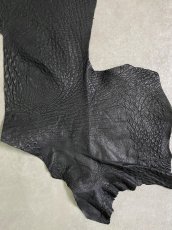 画像5: オーストリッチ革ハギレ　ブラック　ダチョウ革　 (5)