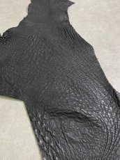画像2: オーストリッチ革ハギレ　ブラック　ダチョウ革　 (2)