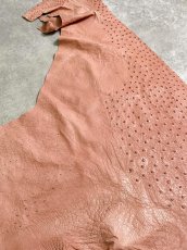 画像7: オーストリッチ革　ベビーピンク　ダチョウ革　 (7)