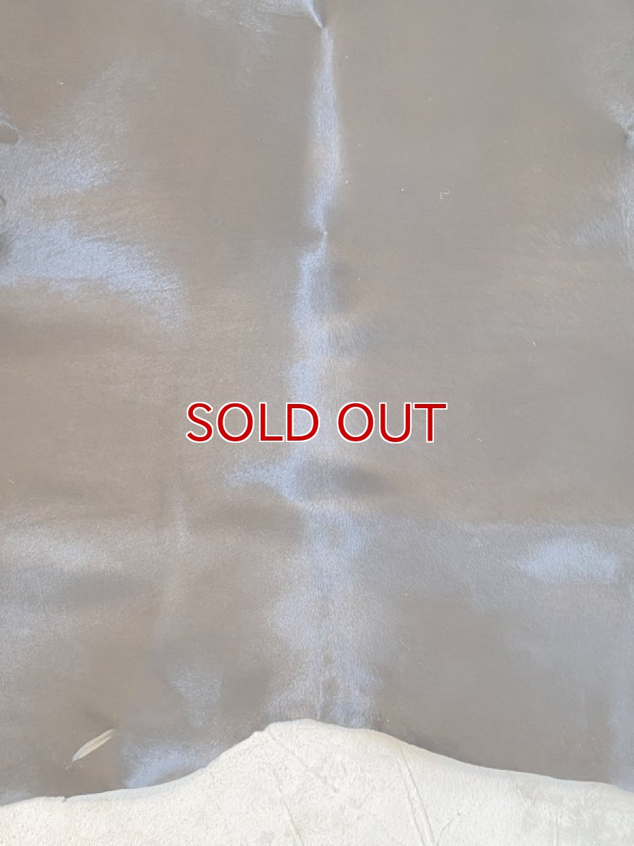 画像8: ヘアーカーフ　チョコ　牛革　毛皮　本革　牛カーフ毛付き (8)