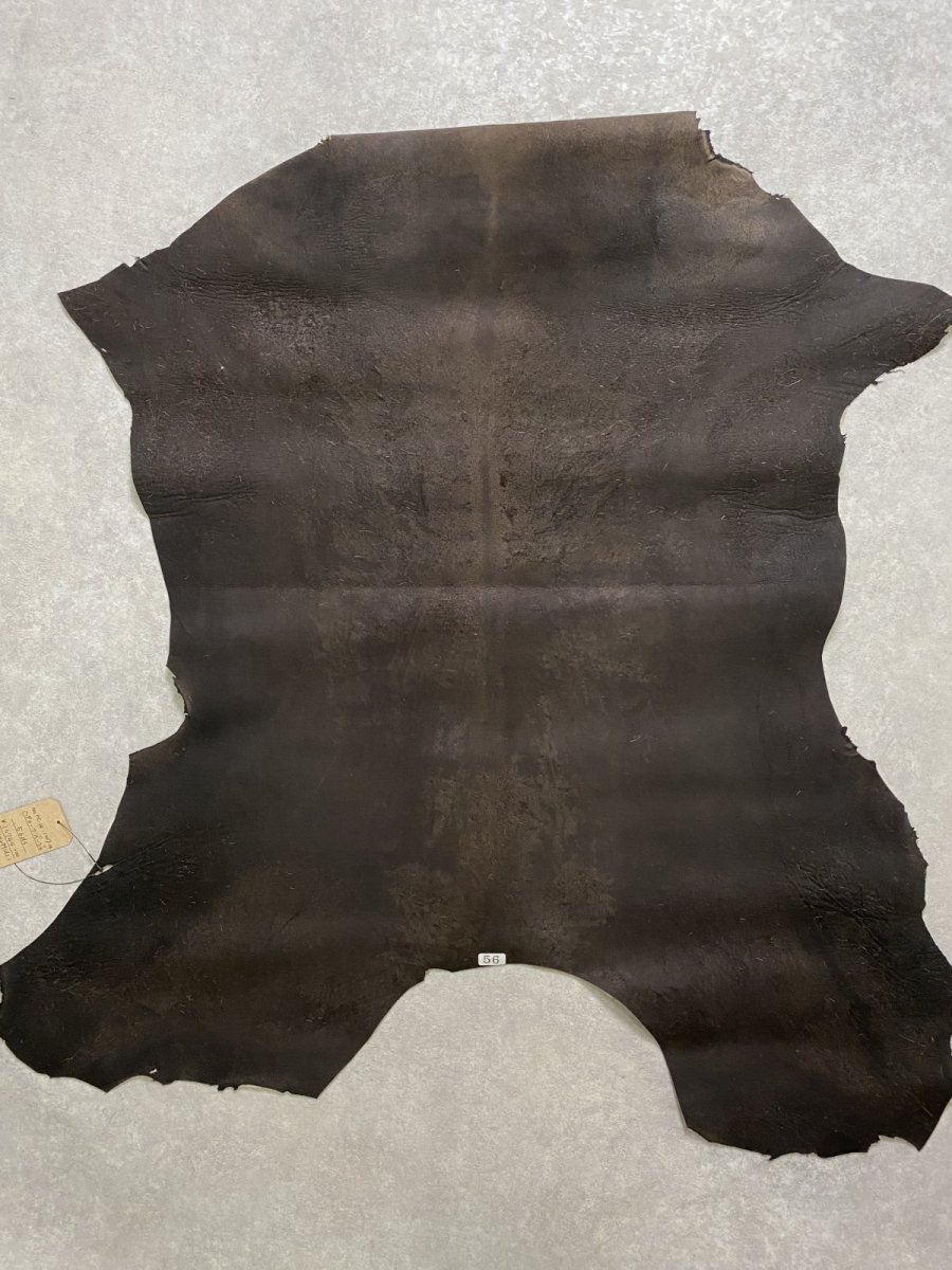 画像9: ヘアーカーフ ベージュ 牛革毛付き 毛皮  (9)