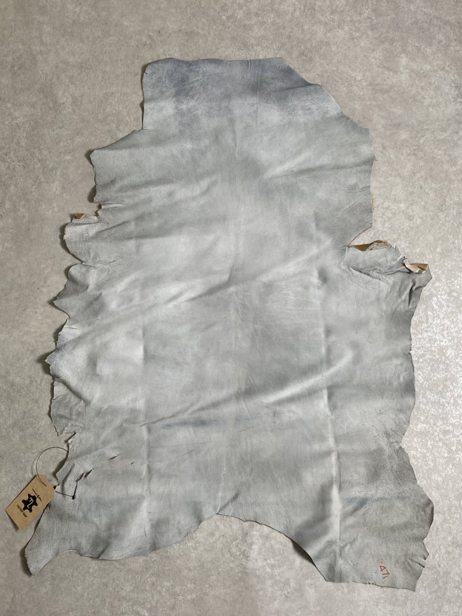 画像9: ヘアーカーフ　ベージュ　牛革毛付き　毛皮　 (9)