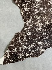 画像4: ヘアーカーフ　グロードテル  白×茶　牛革　毛皮　本革　毛つき　牛カーフ毛付き (4)