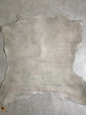 画像8: ヘアーカーフ　グロードテル  白×茶　牛革　毛皮　本革　毛つき　牛カーフ毛付き (8)
