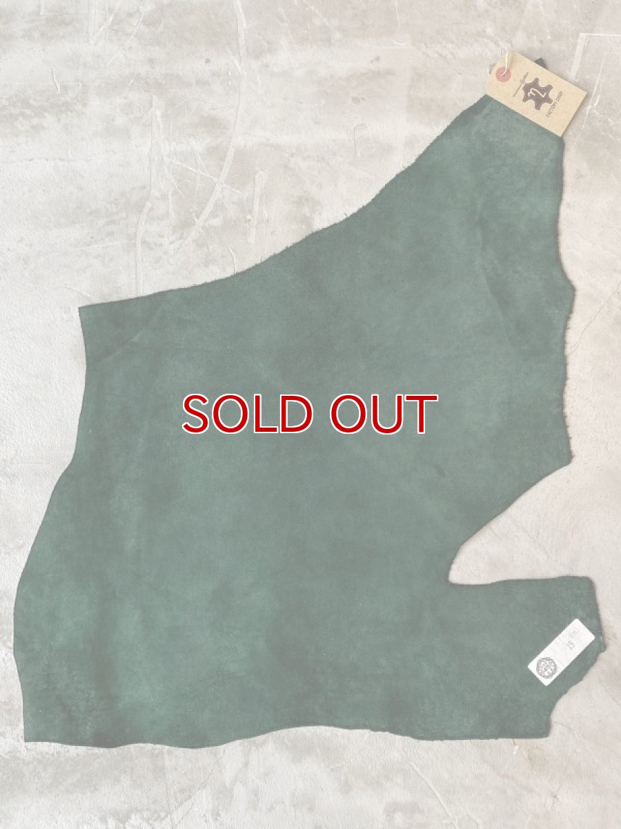 画像9: ヒポポタマス　カバ革　グリーン　ヒポレザー　かば革 (9)