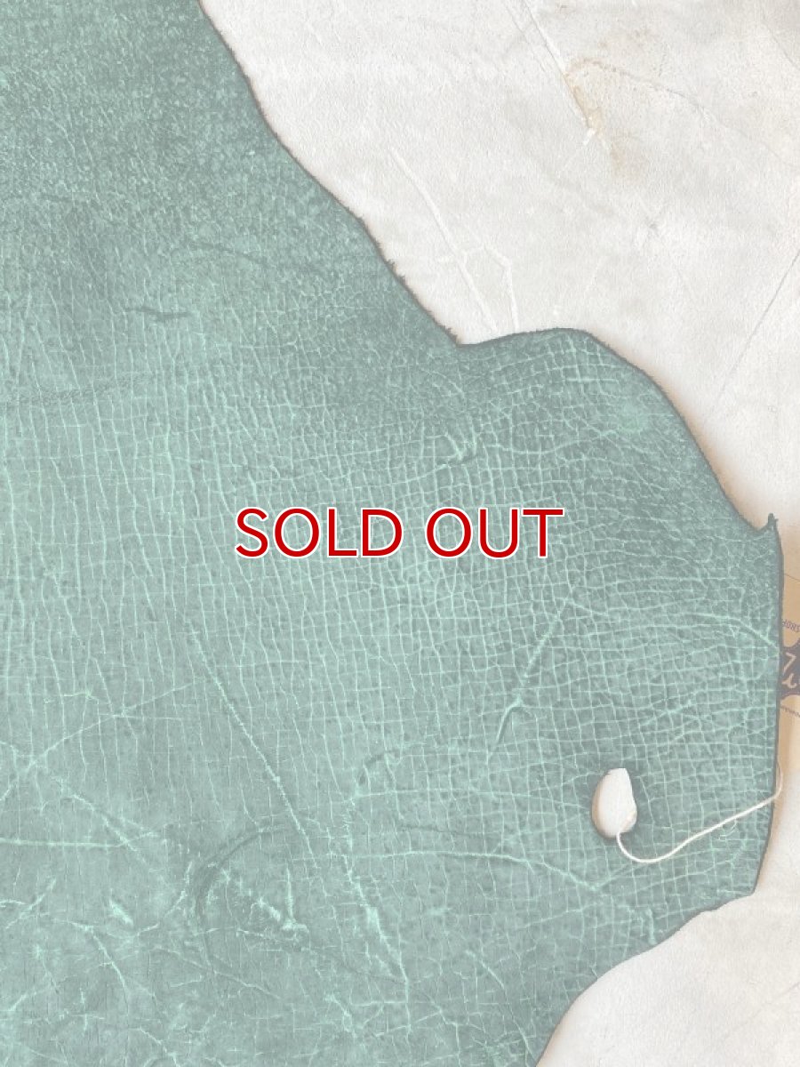 画像5: ヒポポタマス　カバ革　グリーン　ヒポレザー　かば革 (5)