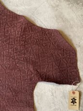 画像4: ヒポポタマス　カバ革　エンボス　ボルドー　ヒポレザー　かば革　型押し (4)