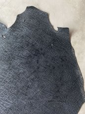 画像4: ヒポポタマス　カバ革　エンボス　ブラック　ヒポレザー　かば革　型押し (4)