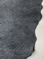 画像10: ヒポポタマス　カバ革　エンボス　ブラック　ヒポレザー　かば革　型押し (10)