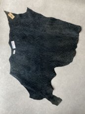 画像13: ヒポポタマス　カバ革　エンボス　ブラック　ヒポレザー　かば革　型押し (13)