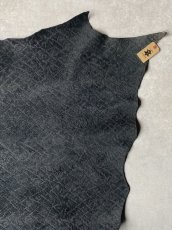 画像8: ヒポポタマス　カバ革　エンボス　ブラック　ヒポレザー　かば革　型押し (8)