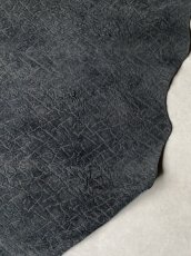 画像11: ヒポポタマス　カバ革　エンボス　ブラック　ヒポレザー　かば革　型押し (11)