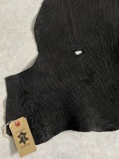 画像4: ヒポポタマス　カバ革　ブラック　ヒポレザー　かば革 (4)
