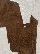 画像5: ヒポポタマス　カバ革　ブラウン　ヒポレザー　かば革 ハギレ (5)