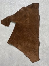 画像1: ヒポポタマス　カバ革　ブラウン　ヒポレザー　かば革 ハギレ (1)