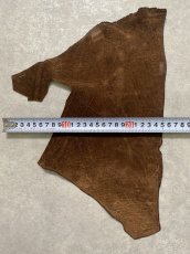 画像3: ヒポポタマス　カバ革　ブラウン　ヒポレザー　かば革 ハギレ (3)