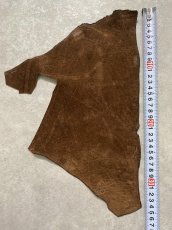 画像2: ヒポポタマス　カバ革　ブラウン　ヒポレザー　かば革 ハギレ (2)