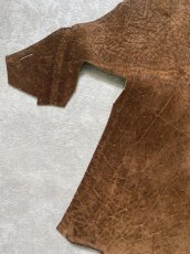 画像4: ヒポポタマス　カバ革　ブラウン　ヒポレザー　かば革 ハギレ (4)